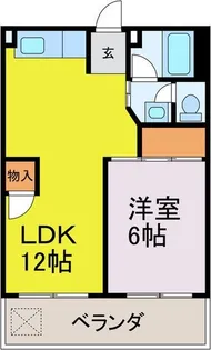 第5梅野ビル【5階】の間取り