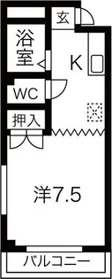 ジュネスドミール金山【5階】の間取り