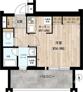 プレサンス金山グリーンパークス【14階】の間取り