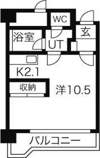 サンプラザ金山【2階】の間取り