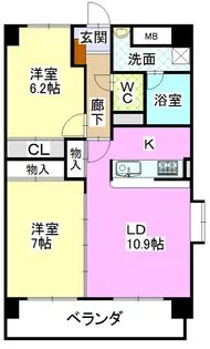 ベル・ステージ岩崎台【3階】の間取り