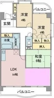 ロイヤル香久山【4階】の間取り