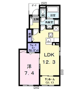 クラヴィーアⅤ【1階】の間取り