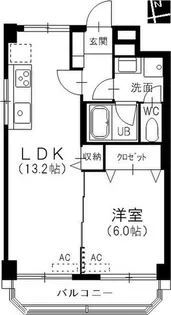 ハイライク栄ハイツ【1階】の間取り