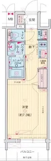 プレサンスジェネ新栄町駅前葵【5階】の間取り
