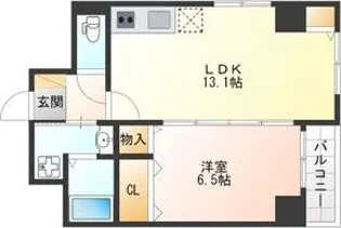 L'Allure松原【9階】の間取り