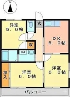 ハイツセレナーデ【3階】の間取り