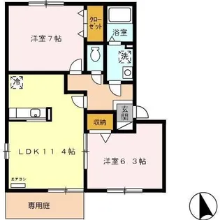 TKハウス【1階】の間取り
