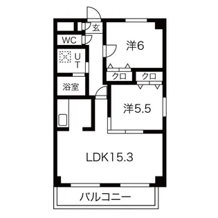 サンヒルズ石塚【2階】の間取り