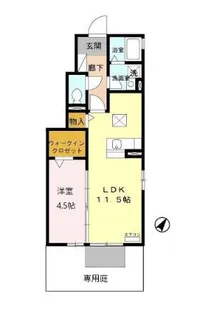 エトワール【1階】の間取り