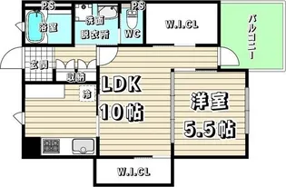 アルテクール【2階】の間取り