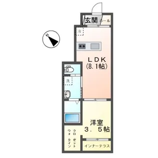 ベルソフィア【1階】の間取り