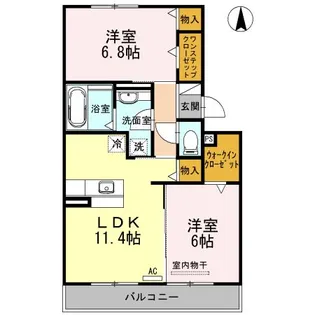 メゾン・シュシュ【3階】の間取り