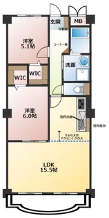浅井ハイツ【2階】の間取り