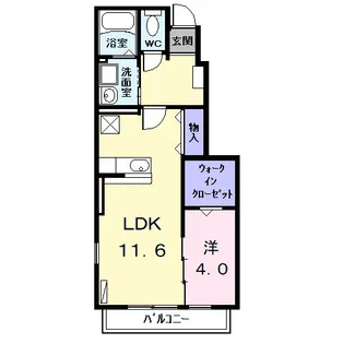 アンジュ【1階】の間取り