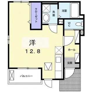 ヴァーサ清水ケ岡【1階】の間取り