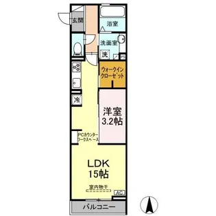 アスティオン いわき【2階】の間取り