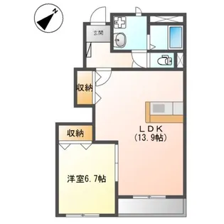 フルール【1階】の間取り