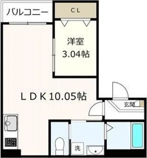 Jack funairi Ⅱ【103号室】の間取り