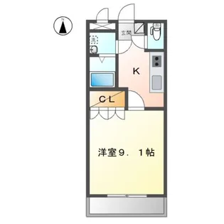 M.Jハウス横吹【1階】の間取り