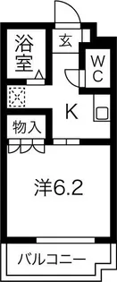 ロッキー中直【1階】の間取り