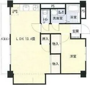 プライム八田【2階】の間取り