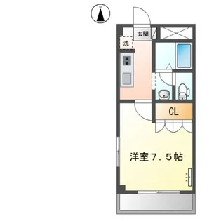 ディアハウス【1階】の間取り