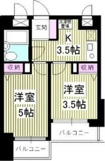ラフィネ新栄【709(西館)号室】の間取り