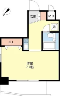 ジョイフル鶴舞【904号室】の間取り