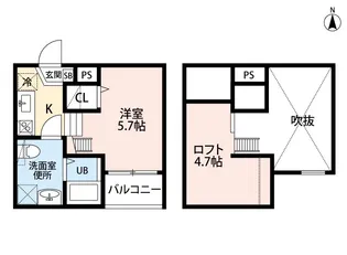 Casea(カセア)【2階】の間取り