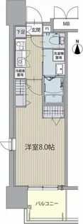 パルティール金山アネックス【601号室】の間取り