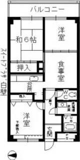 スイートプラザ白壁【304号室】の間取り