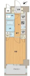 パルティール鶴舞【504号室】の間取り