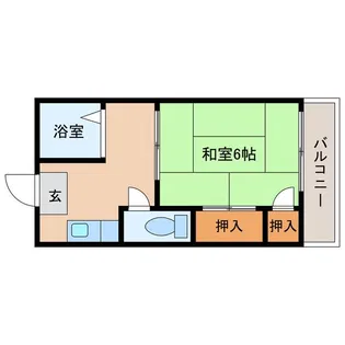 ライフ港陽【0105号室】の間取り