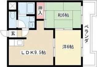 カサ松下【4階】の間取り