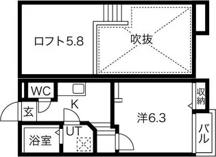 Creo日比野【2階】の間取り