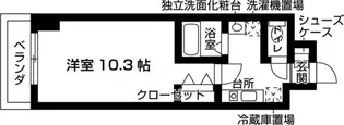 WELLコート山手【10階】の間取り