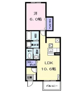 フィオーレ Ⅰ【1階】の間取り