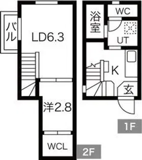 Via・Monte (ヴィア・モンテ)【3階】の間取り