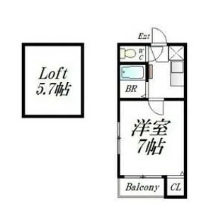ヴィラ百人町【2階】の間取り