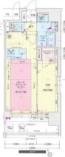 プレサンス栄ライズ【5階】の間取り
