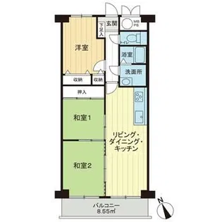 ライオンズマンション八事ガーデン壱番館【1003号室】の間取り
