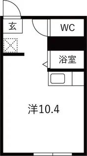 PLAZA 1 ビル【3F 南号室】の間取り