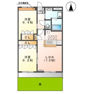 サンタティリカ【1階】の間取り