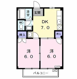 グリーンハイムI【2階】の間取り