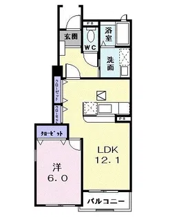 ローレル【1階】の間取り