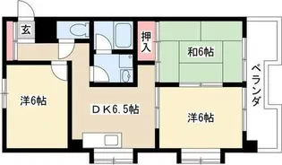 カサ松下【5階】の間取り