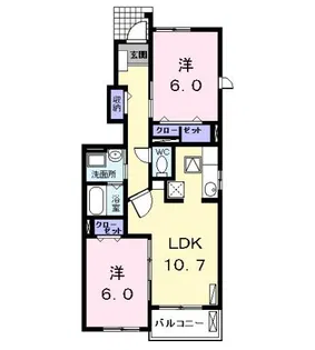 UH八剱町【1階】の間取り