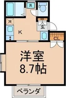 ルシエール八神【2階】の間取り