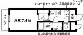 ヌーベルポルト本山【1階】の間取り